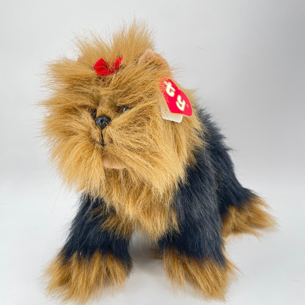 Ty Classic Yorkie Yorkshire Terrier puppy Dog Plush Soft Toy 2006 Tag realistic